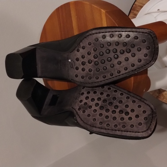 Vintage Black Loafer Heels Via Spiga Oxford Heels - Picture 8 of 16